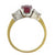 AGL-certified-cushion-cut-1.20ct.-Burma-Ruby-and-diamond-late-vintage-engagement-ring-in-18kt-yellow-gold-and-platinum-profile 