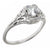 Antique-EGL-USA-certified-old-European-cut-0.47ct.-Diamond-F-color-SI1-clarity-antique-diamond-engagement-ring-in-14kt-white-gold