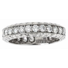 Varna Diamond & Platinum Eternity Wedding Band