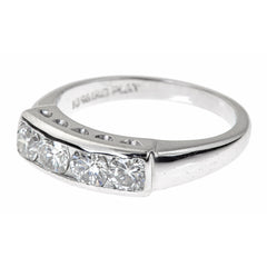 Platinum and Diamond Wedding Band