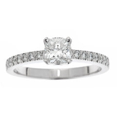 GIA-certified-Tiffany-cushion-brilliant-cut-0.60ct-Diamond-G-color-VVS2-clarity-diamond-engagement-ring-in-platinum-front